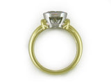ROUND DIAMOND RING WITH SHOULDERS