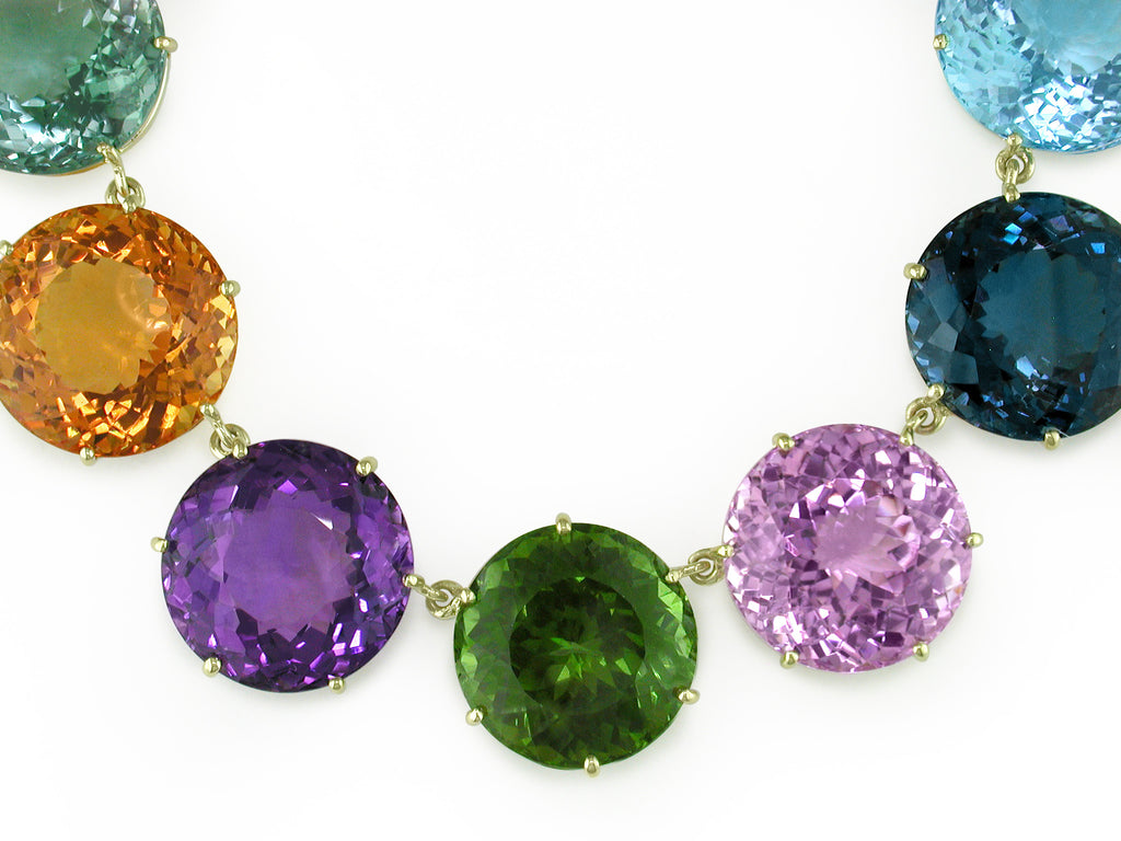 ROUND GEMSTONE NECKLACE