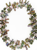 MULTICOLOR MULTISHAPE FRESHWATER PEARL NECKLACE