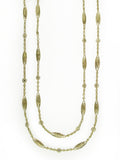 ANTIQUE FRENCH YELLOW GOLD CHAIN WITH MARQUISE SHAPE LINKS