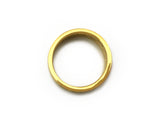YELLOW GOLD RIBBED & BEADED BAND