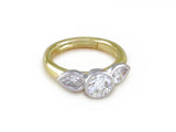 ROUND & PEAR SHAPE DIAMOND RING