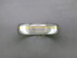 PLATINUM WEDDING BAND WITH YELLOW GOLD STRIPE