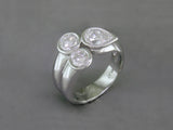 PEAR SHAPE & ROUND DIAMOND RING