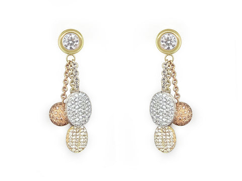 DIAMOND PAVE DROP EARRINGS
