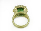 TOURMALINE & GREEN DIAMOND RING