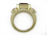 GARNET & ORANGE DIAMOND RING
