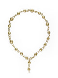 GOLD BEAD & CHAIN NECKLACE