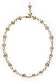 GOLD BEAD & CHAIN NECKLACE