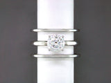 ROUND DIAMOND RING WITH GUARD RINGS