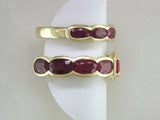 OVAL RUBY PARTIAL ETERNITY RING