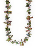 MULTICOLOR MULTISHAPE FRESHWATER PEARL NECKLACE