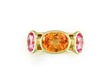 APRICOT & PINK SAPPHIRE RING