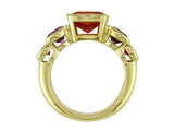 MULTICOLOR SAPPHIRE & RUBY 5-STONE RING