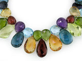 MULTISTONE NECKLACE WITH PINK TOURMALINE CENTER