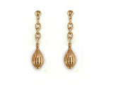 YELLOW GOLD EARRINGS WITH VINTAGE DROPS